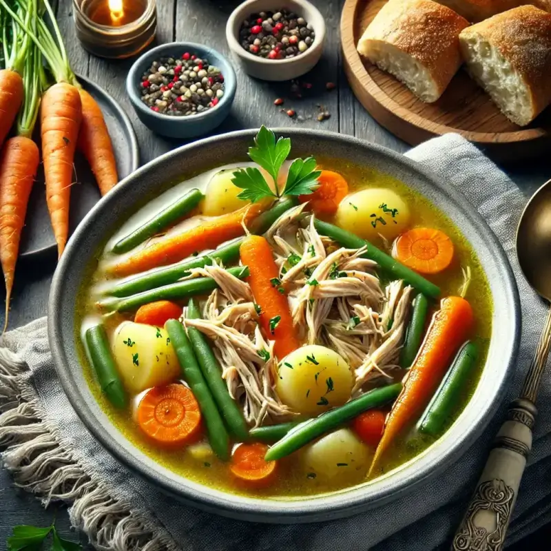 CHICKEN AND VEGETABLE SOUP